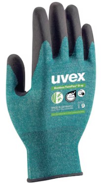 Gants de protection anti-coupures UVEX Bamboo TwinFlex D XG, EN388 4X41D, en 4 tailles