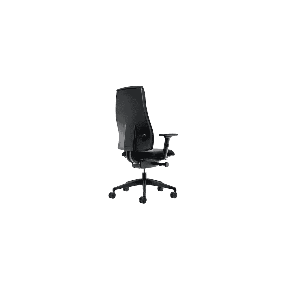 Chaise de bureau Interstuhl avec accoudoirs, mécanisme synchrone, noire, réglable en hauteur
