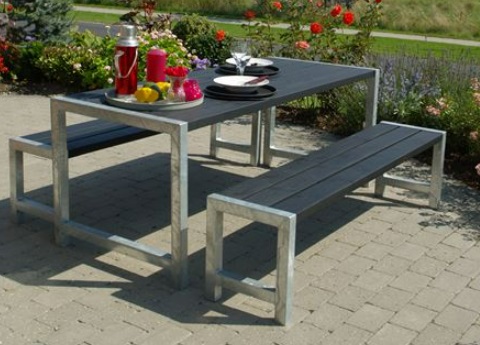 Planches-Table de jardin, quatre couleurs différentes, 1860 x 770 x 730 mm