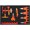 KRAFTWERK VDE Insert pour clés à douille et pinces, L x L 600 × 400 mm, 18 pièces