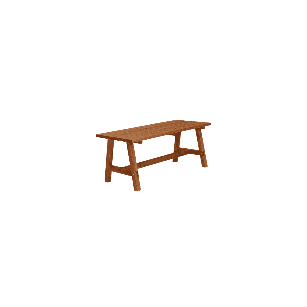 Country table de jardin, trois couleurs, 1770 x 750 x 720 mm
