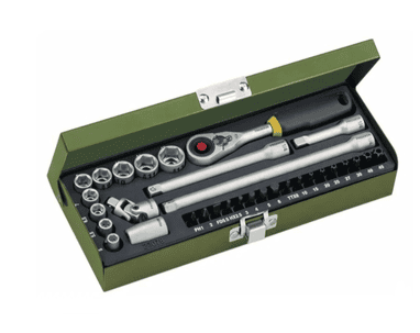 Proxxon Feinmechaniker-Steckschlüssel- und Schraubersatz 1/4", 32-teilig