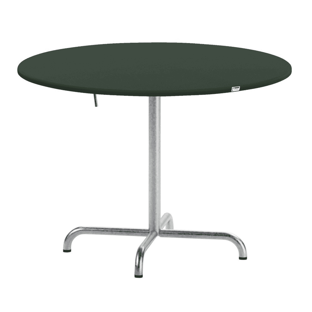 Schaffner Table pliante Davos en fibre de verre, de forme ronde, disponible en plusieurs versions