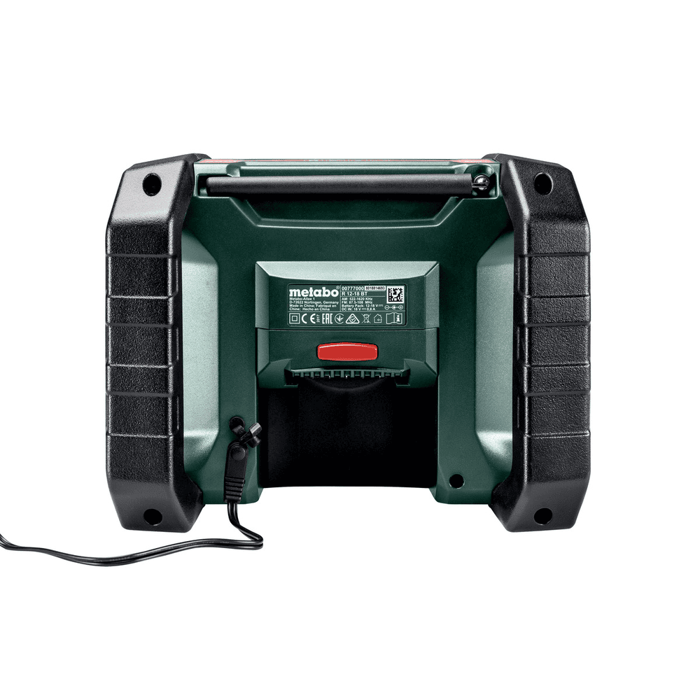 Metabo Akku-Baustellenradio R 12 - 18 DAB+ BT, 12 - 18 V, ohne Akku