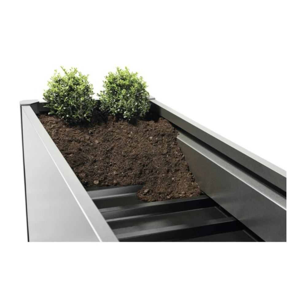 Biohort Pflanzbeet Belvedere® X-Design, 200 Maxi, quarzgrau-metallic, 2010 x 530 x 770 mm, 180 Liter
