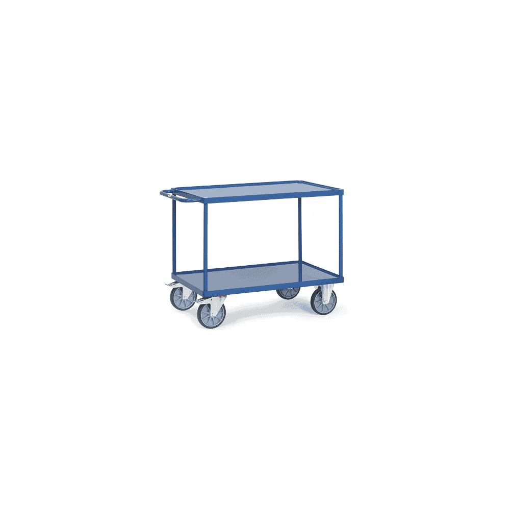Fetra Tischwagen mit Stahlblech-Wannen, Gesamttragkraft bis 600 kg, vier versch. Grössen