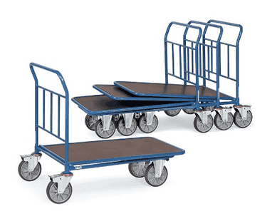 Fetra Chariot de bricolage C+C avec barre de poussée, trois dimensions différentes