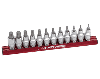 KRAFTWERK PRO LINE TX-Bit-Stecknuss-Satz MAGALU 1/2", 12-teilig
