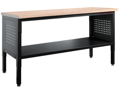 KRAFTWERK MOBILIO MODULAR Werkbank mit Ablageboden, höhenverstellbar, BxTxH 1829 x 610 x 760 mm