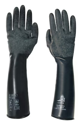 Gants de protection contre les produits chimiques KCL Butoject 897+, type EN388 0010, en différentes tailles