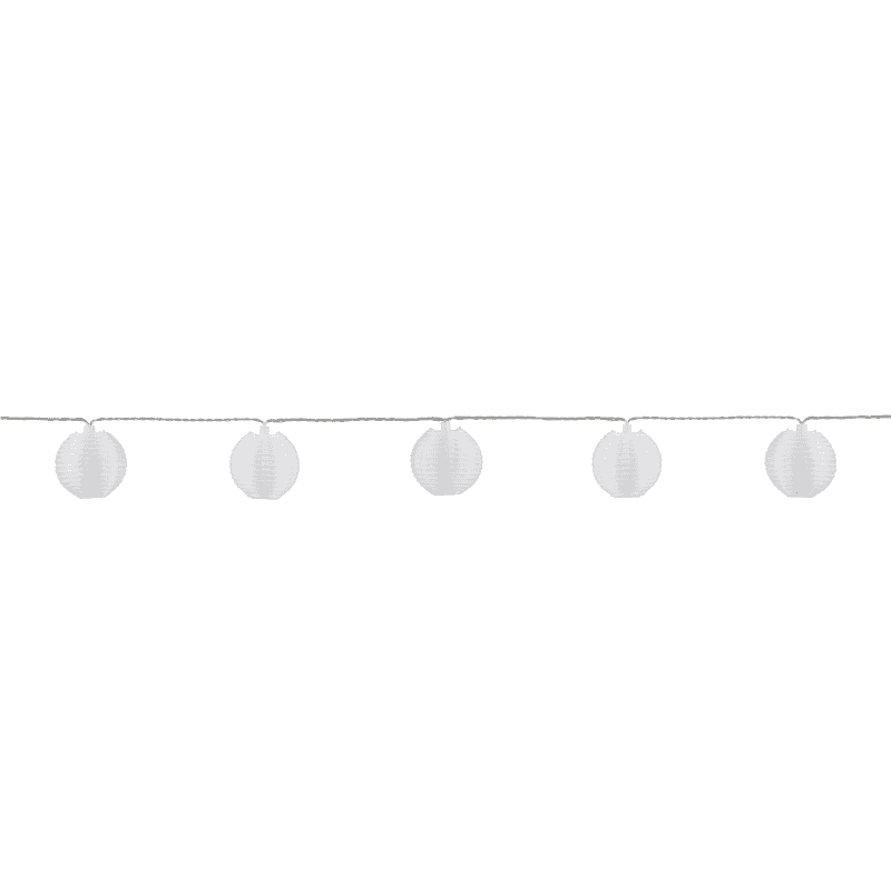 Steffen GardenLine LED Lampion-Lichterkette warmweiss, 5.5 m, 10 x 0.06 W, 2700K, IP55