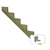 PLUS Limon d'escalier à 34,2°, profondeur de marche 250 mm, disponible en plusieurs versions