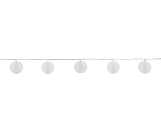 Steffen GardenLine LED Lampion-Lichterkette warmweiss, 5.5 m, 10 x 0.06 W, 2700K, IP55