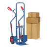 Fetra Paketkarre mit Kunststoff-Gleitkufen, Gesamttragkraft 300 kg, BxTxH 580 x 873 x 1300 mm