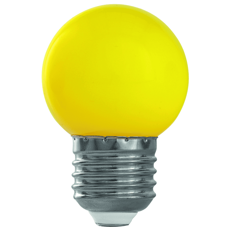 Steffen GardenLine LED Lampen 10er Set farbig (blau, grün, gelb, rot), 1 W, E27, IP20, 45 x 70 mm