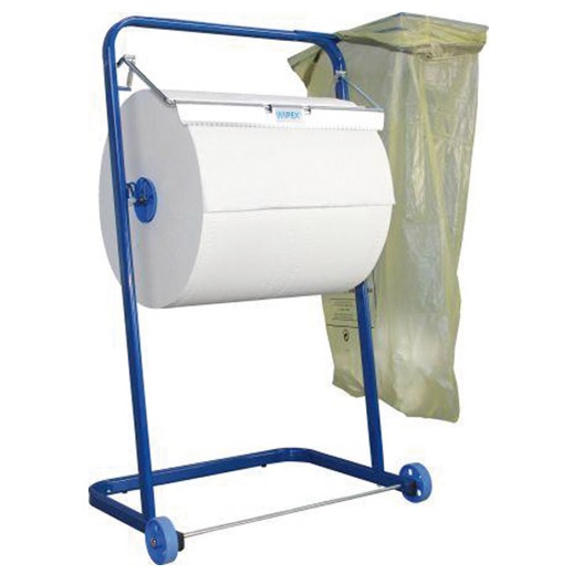 Support mobile pour rouleau d'essuie-tout et sac-poubelle