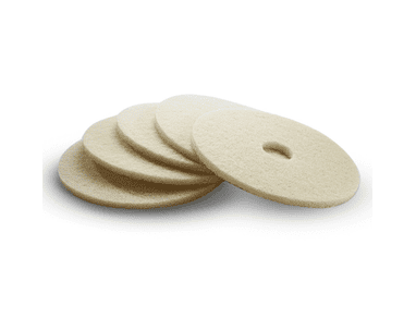 Kärcher Tampon souple, beige, 508 mm, lot de 5, tampon de polissage pour un nettoyage ultra-rapide
