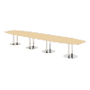 Table de conférence Beat avec pied en forme d'assiette, en divers modèles