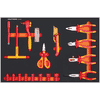 KRAFTWERK Chariot d'atelier VDE BT700, avec outils VDE, 116 pièces