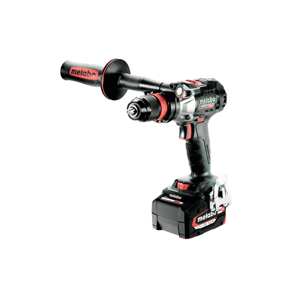 Metabo Akku-Schlagbohrschrauber SB 18 LTX BL Q I, mit 2x Li-Power Akkus (18 V / 5.2 Ah), Ladegerät ASC 55 und metaBOX 145 L