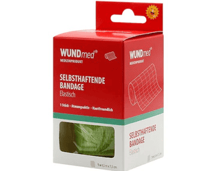 Bandage auto-adhésif, WUNDmed, 04-015, vert, 4,5 m x 75 mm