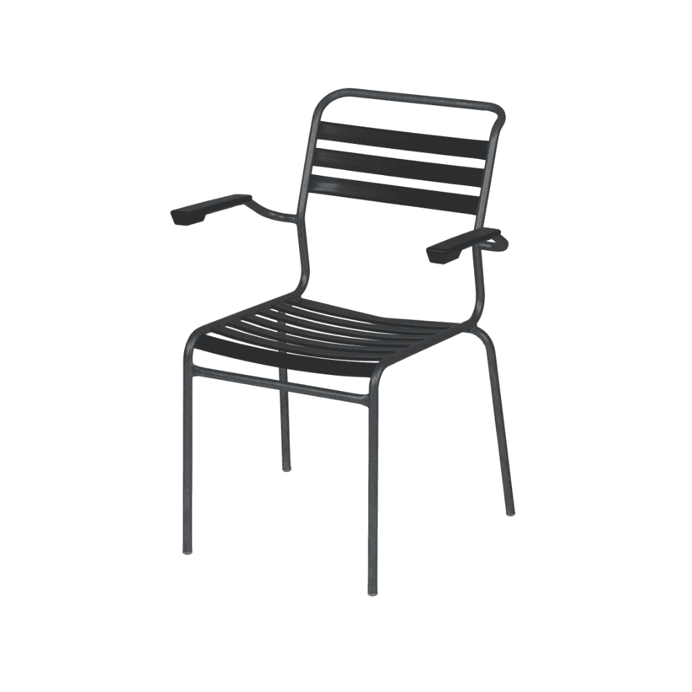 Schaffner Chaise de jardin de jardin SÄNTIS, revêtement par poudre, en diverses exécutions