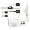 Steffen SKROSS Reiseadapter World - World, 3-polig, max. 7 A, weiss