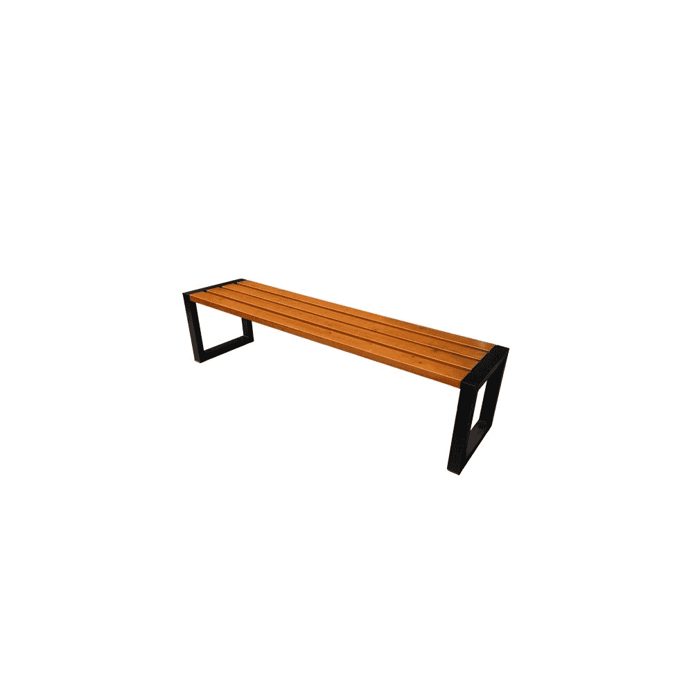 Parkbank-Stuttgart ohne Lehne, 1800 x 440 x 450 mm