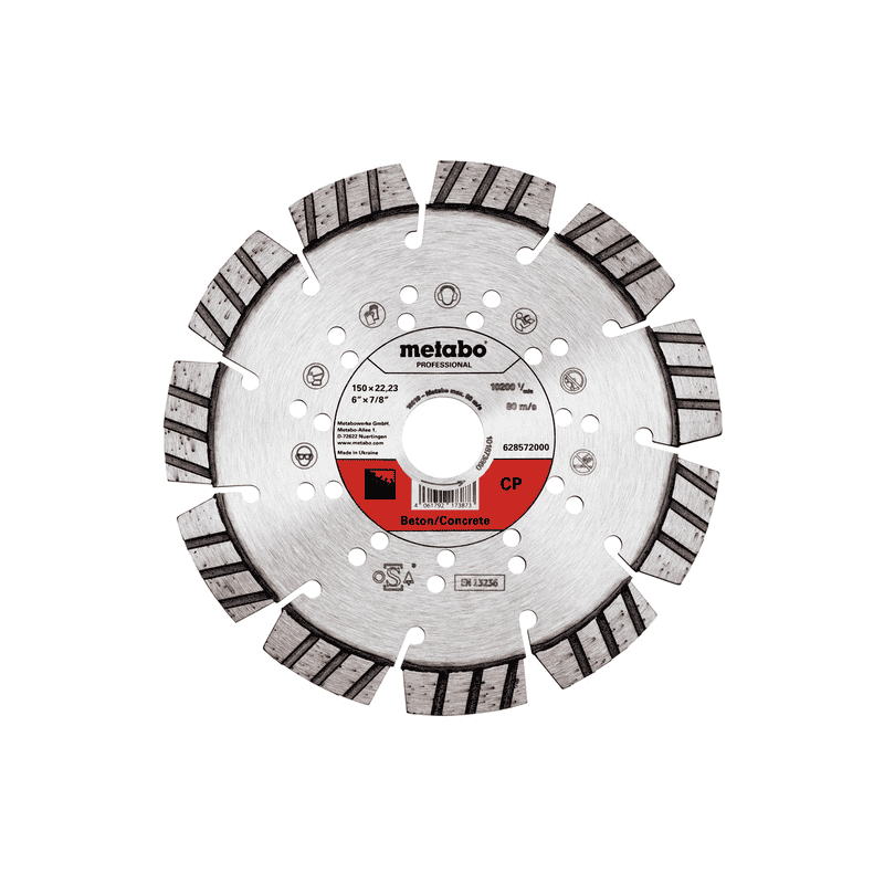 Metabo Diamanttrennscheibe "CP" Beton "professional", 150 x 22,23 mm