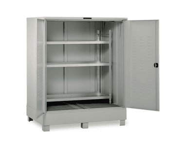Rayonnage petits récipients pour box de rétention ACIER