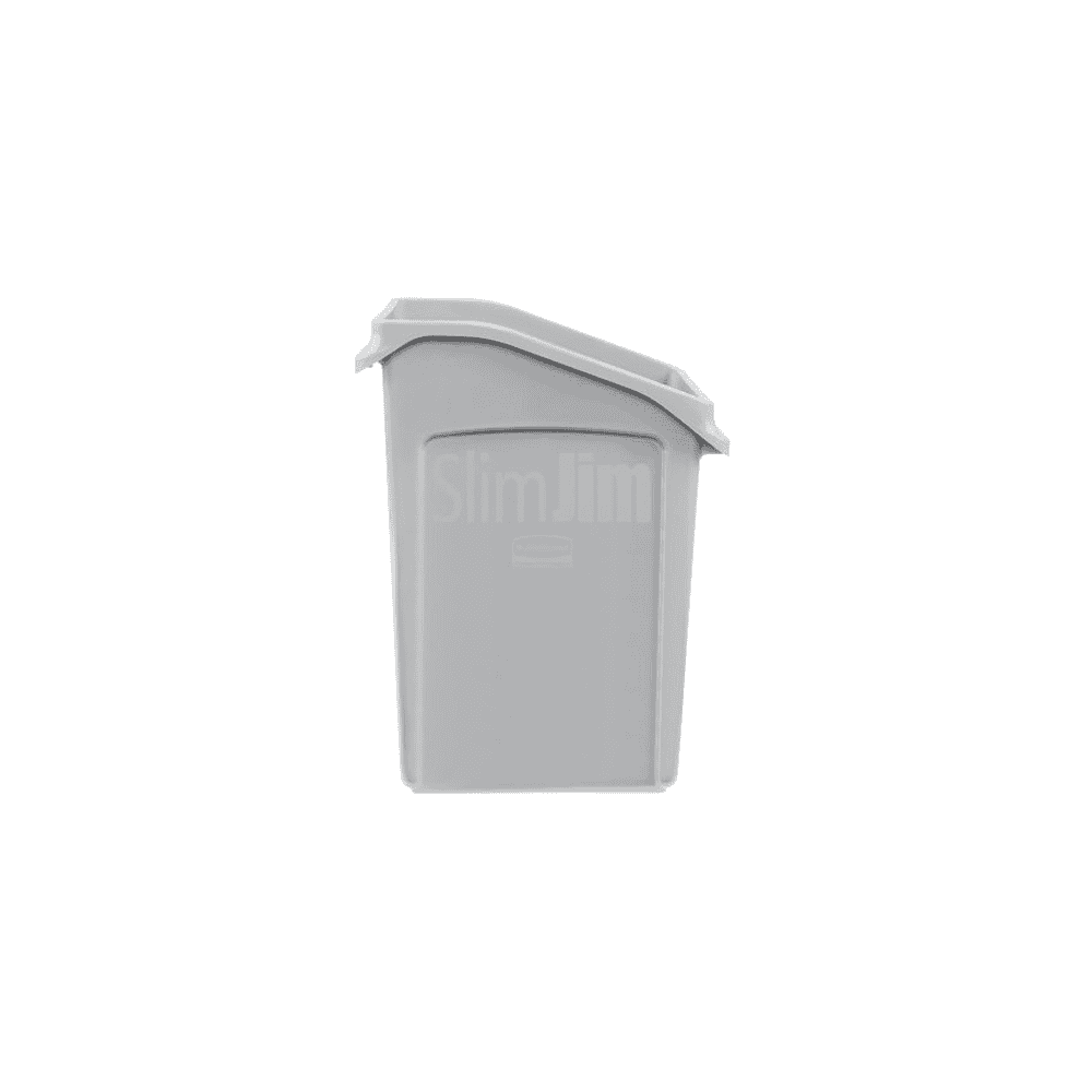 Poubelle Slim Jim sous le comptoir, gris, capacité 87 litres, 560 x 400 x 762 mm