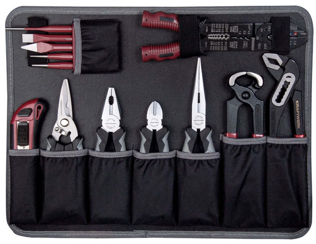 KRAFTWERK BASIC-Werkzeugkoffer, inkl. Werkzeug, B147, 1/4"+1/2", 158-teilig