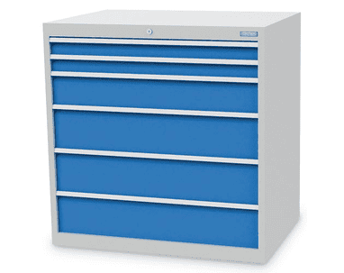 Bedrunka+Hirth Schubladenschrank, Tiefe 736 mm, R 36-24, Schubladenanzahl 6