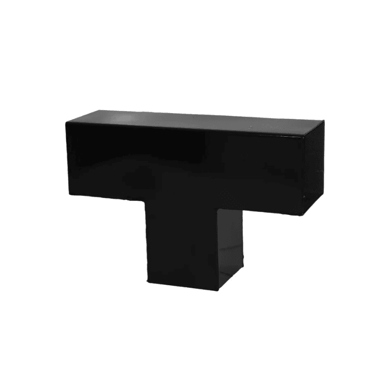 PLUS Doppelpergola, Schwarz RAL 9005, Modell 3, BxTxH 6640 x 2380 x 2260 mm