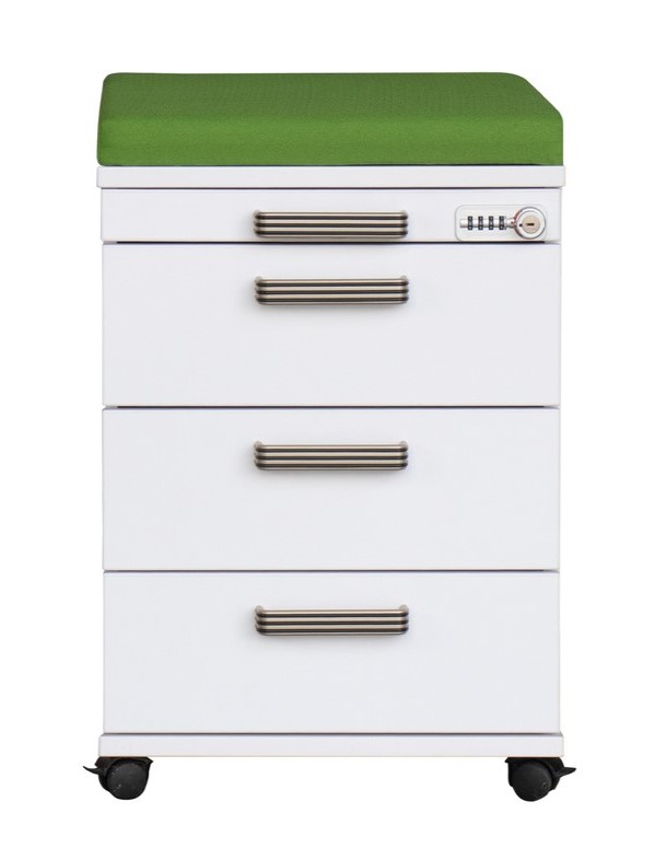 Assise pour conteneur roulant, en diverses versions