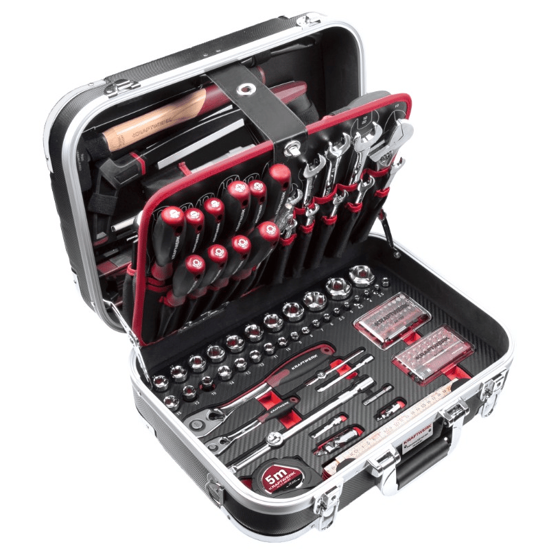 KRAFTWERK PRO LINE ABS-Werkzeugkoffer, 176-teilig, mit Profi-Werkzeugsortiment