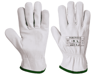 Gants de protection en cuir Portwest A260 Oves, type EN 388 2132X, disponibles en 2 tailles