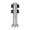 Steffen GardenLine Energiesäule Inox mit 4 x Steckdosen T13, IP55