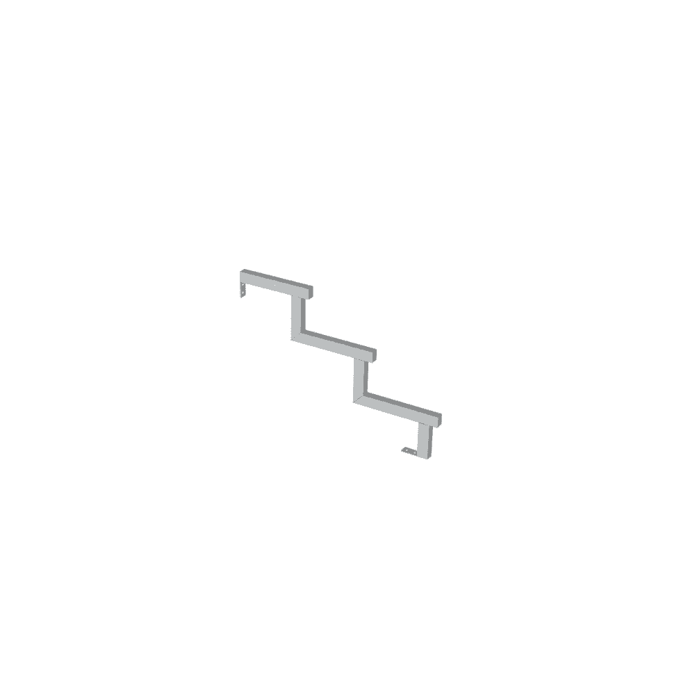PLUS Limon d'escalier à 34,2°, profondeur de marche 280 mm, disponible en plusieurs versions