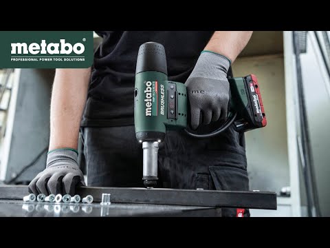 Metabo Riveteuse à inserts à batterie NMP 18 LTX BL M10, 18 V en trois versions