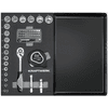 KRAFTWERK BASIC LINE Werkzeugkoffer B147 3/8“ mit Kunststoffschale, inkl. Werkzeug, 97-teilig