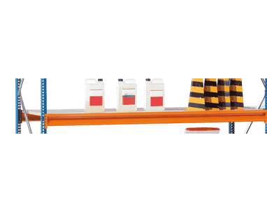 Schulte Zusatzebene W100 mit Stahlpaneelen oder Spanplatten, Holme Typ ZG, in diversen Ausführungen