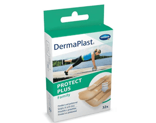Pansements rapides DermaPlast Sport Family, assortis, 3 tailles, 32 pièces