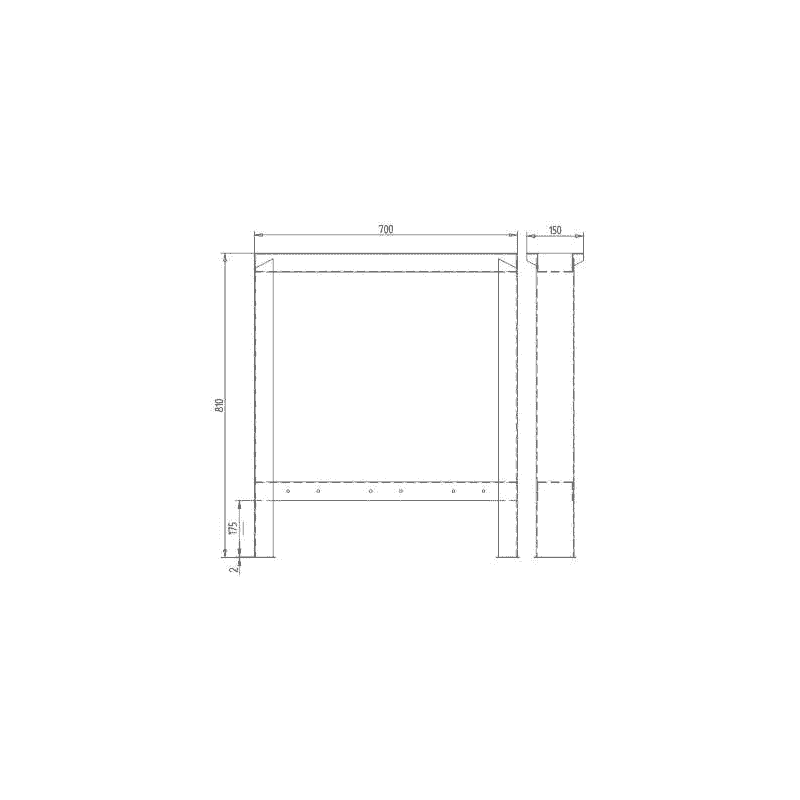 Pied de table fixe PROFI