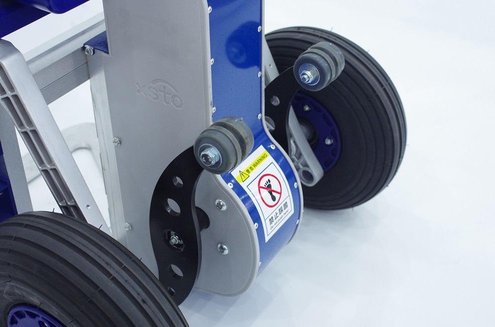 Elektrischer Treppensteiger, Typ TS 170-E, Tragkraft 170 kg, ohne Bremse, wahlweise mit grosser Schaufel