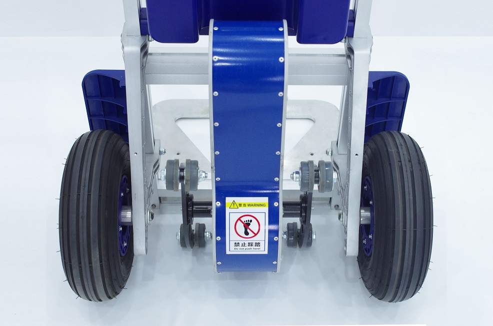 Elektrischer Treppensteiger, Typ TS 170-E, Tragkraft 170 kg, ohne Bremse, wahlweise mit grosser Schaufel