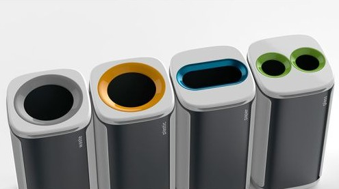 Recycling-Abfallbehälter Kobra Wastee 60 Liter, in diversen Ausführungen