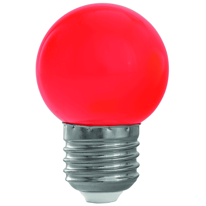 Steffen GardenLine LED Lampen 10er Set farbig (blau, grün, gelb, rot), 1 W, E27, IP20, 45 x 70 mm