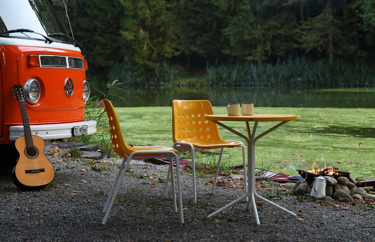 Schaffner Chaise de jardin Bermuda sans accoudoirs, L x P x H 490 x 420 x 790 mm, en différentes versions