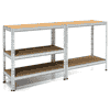Fachbodenregal aus Metall POKERINO, 5 Fachböden, BxTxH 900 x 400 x 1800 mm